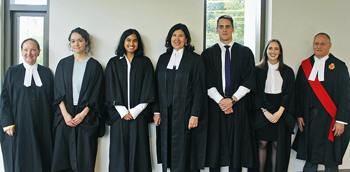 Grand Moot mooters and judges