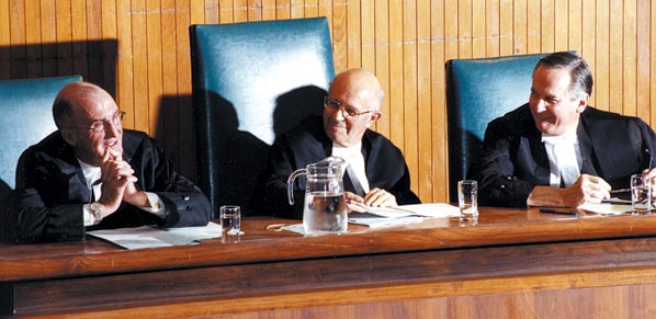 SCC justices preside over the 2002 Grand Moot