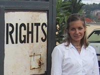 Stephanie Pearce at HURINET, Uganda