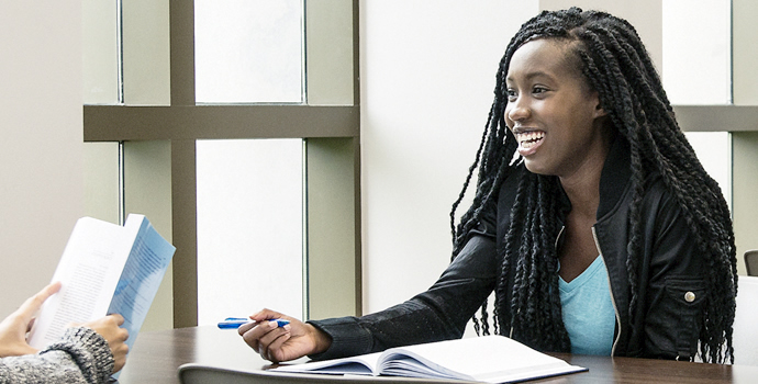 Student in Law Library