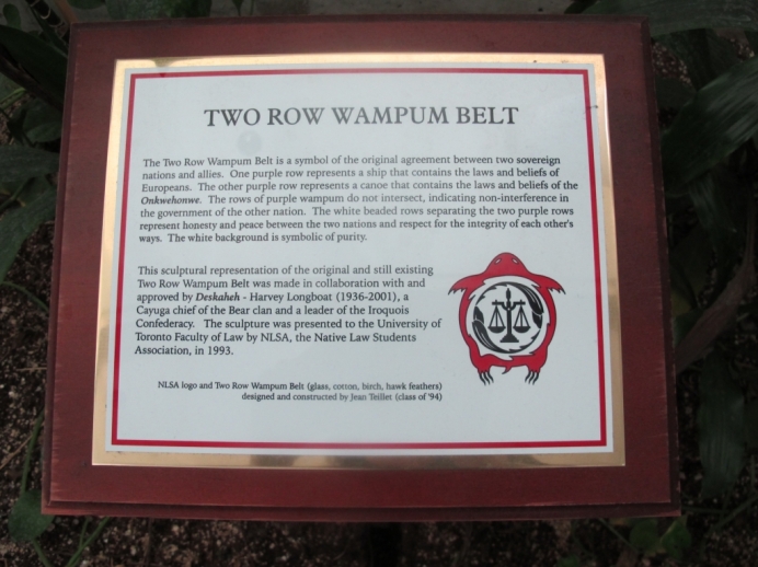 Wampum belt description