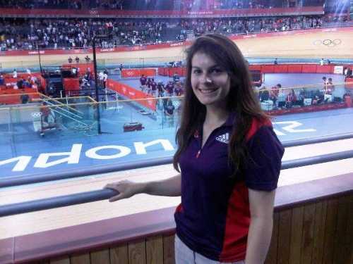 Catherine Dunmore volunteering at London Olympics