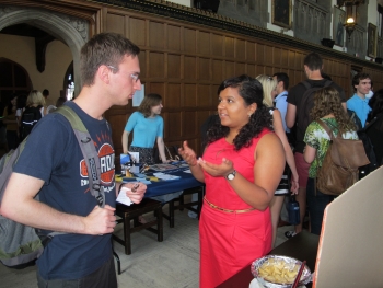 Law students at the clubs fair
