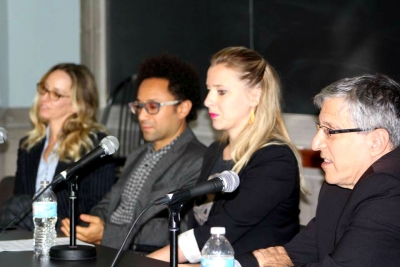 panel speakers Ashlee Froese, Shawn Hewson, Ruth Promislow and Mark Katz.