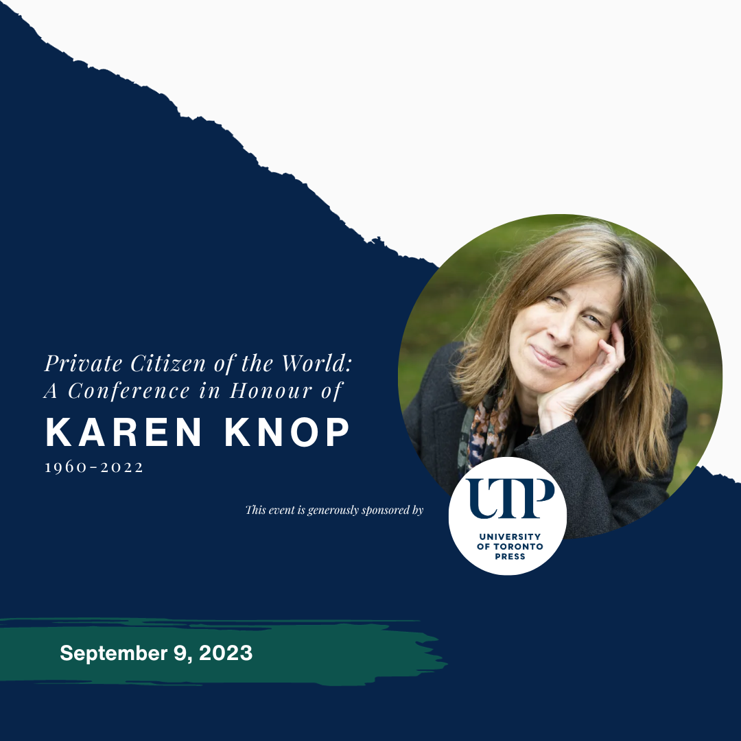 Private Citizen of the World: A conference in honour of Karen Knop