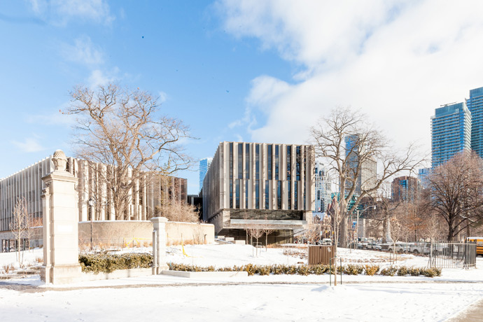 Jackman Law Building, Bennett Gates entrance