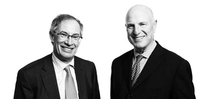 George Grossman, LLB 1975, and Brent Belzberg, LLB 1975