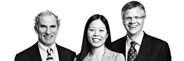 Paul Morrison, LLB 1975, Gail Wong, LLB 2002, Douglas Cannon, LLB 1979