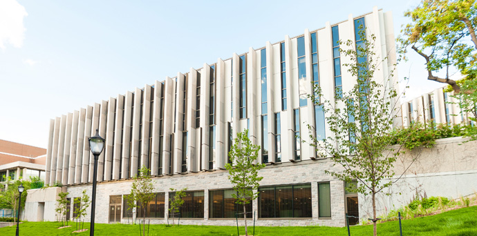 Jackman Law Building from Philosopher's Walk