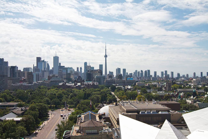 Toronto skyline from the north