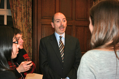 Mr. Justice Harvey Brownstone at the JD/MSW reception