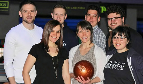 The U of T Lawyers Feed the Hungry Bowling Challenge team