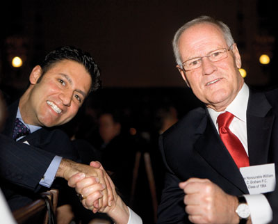 Asif Virani '98 and the Hon. Bill Graham '64