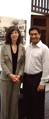 Dean Moran with Victor Ramraj '93