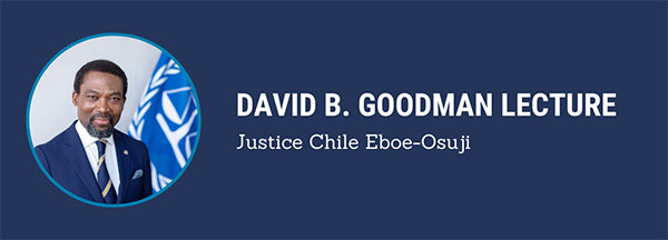 David B Goodman Lecture 2022
