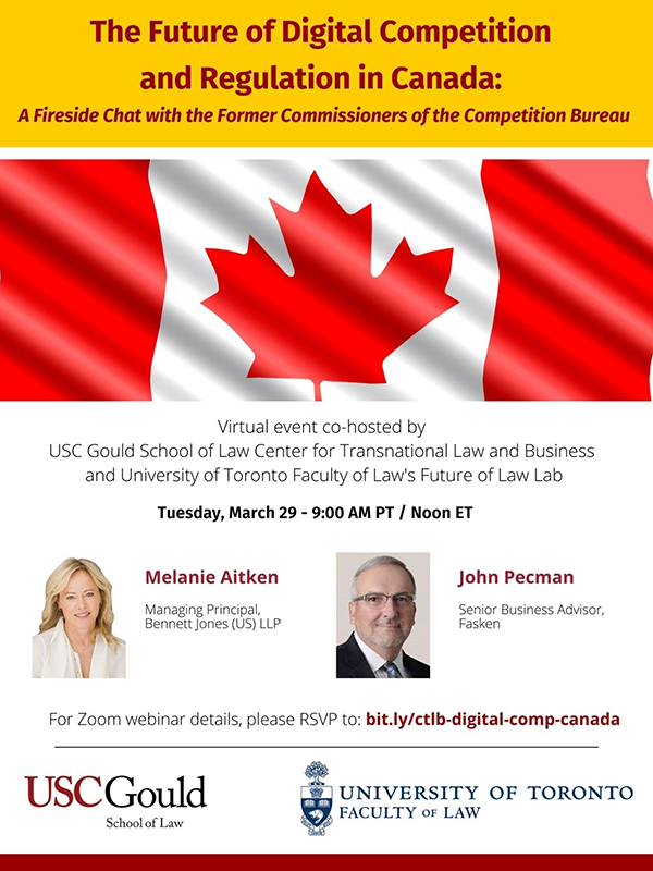 The Future of Digital Competition and Regulation in Canada (event poster)
