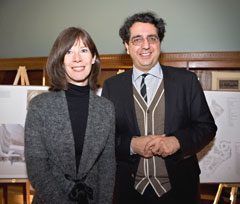 Dean Mayo Moran and architect Siamak Hariri