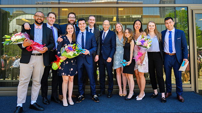 Convocation award winners, with Dean Iacobucci