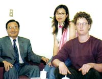 IHRP Intern Dylan Budd in meeting with Cabinet official Ching-Huei Hsieh