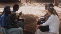 Meeting the leaders of the IDP camp