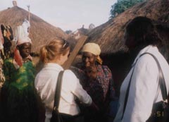 Meeting a woman in the camp