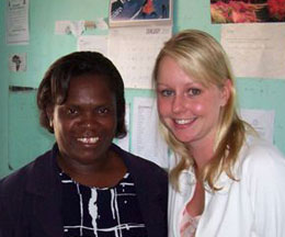 Tara Doolan with the Director, Betty Makoni