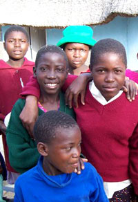 Girls at the girls' empowerment village in Rusape, Zimbabwe