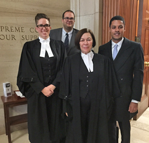 L-R: Frances Mahon, Neil Abraham, Marlys Edwardh, Winston Gee