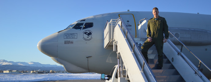 Incoming student Major Craig Derenzis of the RCAF