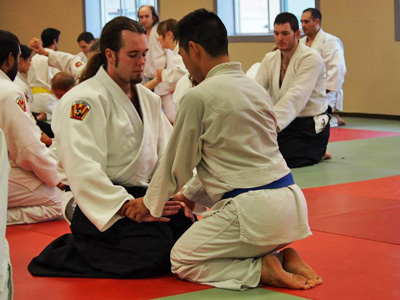 Kia Dunn (front left) at Jiu Jitsu