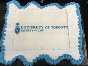 U of T Law cake