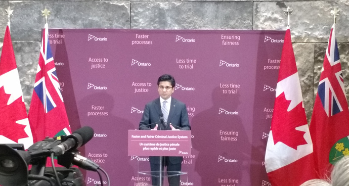 Ontario Attorney General Nasir Naqvi makes announcement