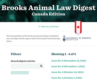 Brooks Animal Law Digest