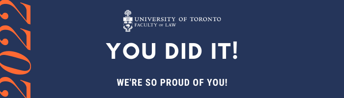 Convocation: You did it! We're so proud of you! 