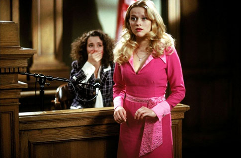 Reese Witherspoon as Elle Woods in Legally Blonde (image courtesy of MGM Pictures)