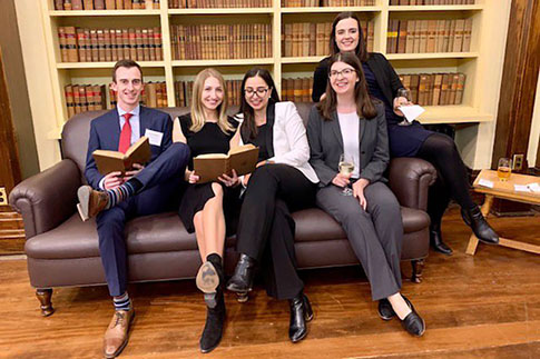 Paul Jeronimo, Amanda Wolczanski, Sara Bolourchian, Aya Schechner (student coach) and Samantha Hargreaves.