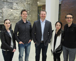 (Left) Kerry Andrusiak, Damian Rolfe, adjunct professor and alumnus Max Morgan, Jenny Yunjeong Lee and Ahmed Eldessouki are some of the recent clinic participants.