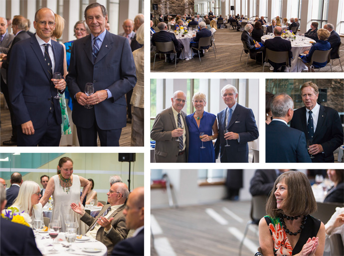 Photographs of guests at the dinner for the Hon. Hal Jackman