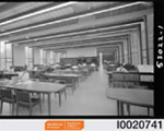 Archival image of law students studying
