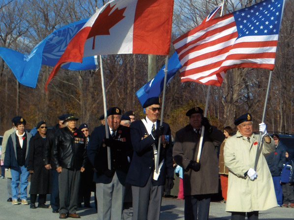 Rememberance Day Ceremony, Cape Croker Reserve, Ontario