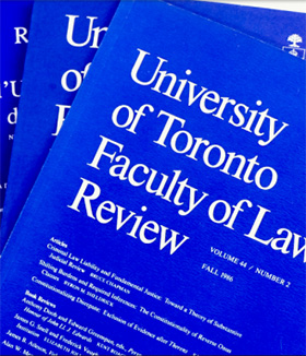 University of Toronto Faculty of Law Review