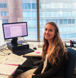 Caroline Garel-Jones in her office at JFCY