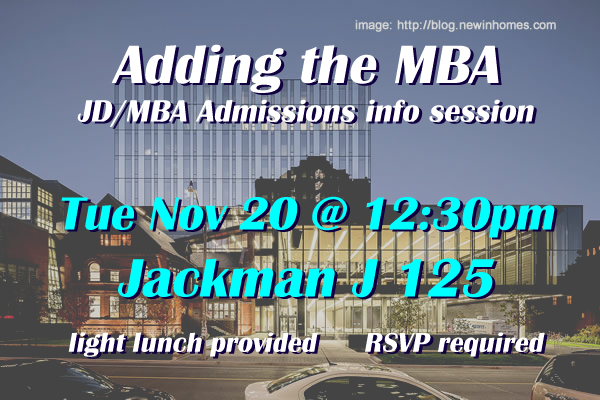 MBA admissions info session 2018