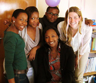 Paloma van Groll (right) at the UN High Commissioner for Refugees in South Africa