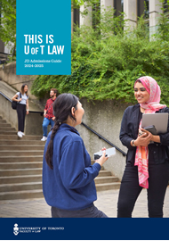 UofT JD Admissions Guide2024 cover image