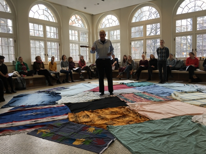 Blanket exercise in Rowell Room
