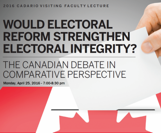 Electoral Reform event