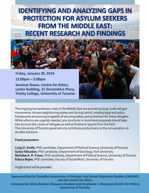 Identifying and Analyzing Gaps in Protection for Asylum Seekers from the Middle East:  Recent Research and Findings
