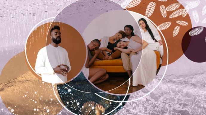 Overlapping circles with images of individuals and groups of people