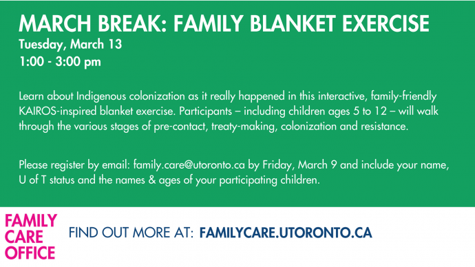 March Break Fun - Family Blanket Exercise